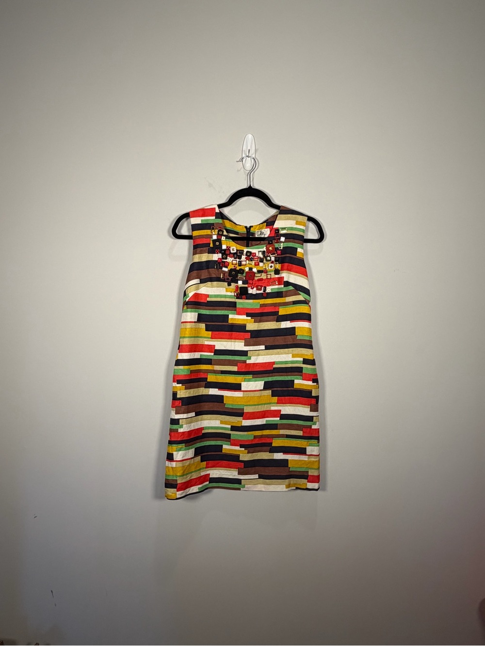 Milly of New York Embellished Geometric Shift Dress Size 4